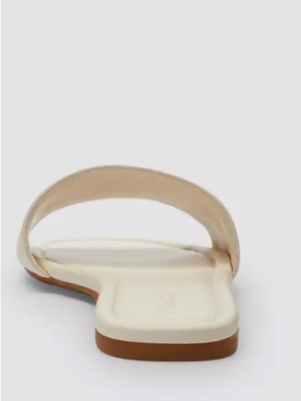 New Coach Cream Leather lock up signature Slide with Gold Logo - Picture 4 of 9